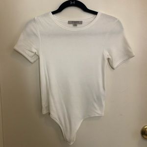 All Saints white tshirt body suit, only worn once.